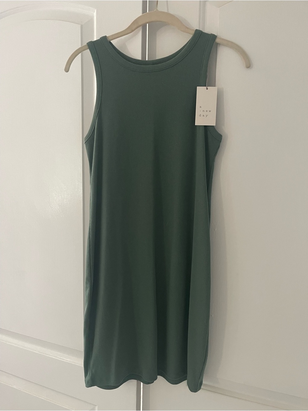 A New Day Tank Dress — Forest Green